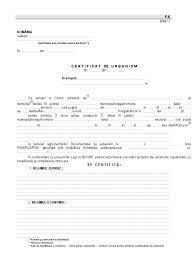 Procedura de autorizare în regim de urgență. F6 Formular De Certificat De Urbanism