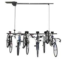I found a good priced bike lift from costco online, it's made by racor ($14.99 +shipping and tax). Proslat Powered Lifts In Edmonton Garage Storage