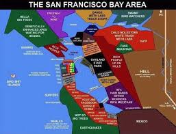 San Francisco Bay Area Funny Maps San Francisco Bay Area Bay Area
