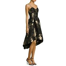 Shoshanna Metallic Jacquard Hi Lo Tank Dress 2 230 Pen Liked On Polyvore Featuring Dresses Tank Dress Flora Dresses Shoshanna Dresses Fit And Flare Dress