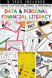 Data And Graphs And Personal Financial Literacy Help Your 4th Grade Students Master The Teks W Personal Financial Literacy Math Activities Financial Literacy