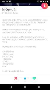 I suppose technically she could also mean making herself dinner at home, then inviting over a rando to lay a rope on her. Yet Another Domly Dom On Tinder This Was So Cringe Worthy I Actually Feel Bad For Him This Is What Happens When You Read 50 Shades And Own A Belt But You Re Actually