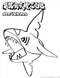 This coloring page belongs to these categories: Printable Shark Coloring Pages Coloring Home