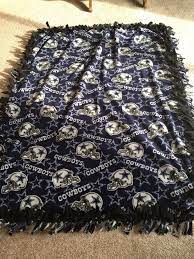 Dallas Cowboys Tie Fleece Blanket For Mr Kaden Fleece Tie Blankets Dallas Cowboys Blanket Cowboy Quilt