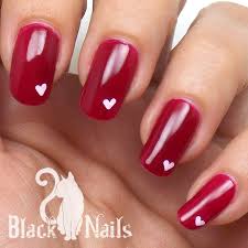 No more spending much money at the nail salon every single week. Simple Pink On Pink Heart Valentines Day Nail Art Black Cat Nails