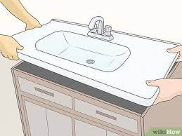 How do you install a bathroom vanity? Easy Ways To Install A Vanity Top With Pictures Wikihow