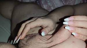 I Spoiled his Balls with my Long French Nails - Pornhub.com