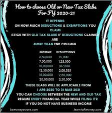 Old Or New Tax Regime To Choose With Calculator For Income Tax For Fy 2020 21 Incometax India Fy2020 21 In 2020 With Images Tax Income Tax Income