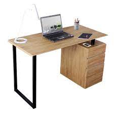 This computer desk can also be placed in the rooms of children as a study table. Computer Desk With Storage And File Cabinet Wood Techni Mobili Target