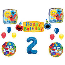 These are some of the signs i made and posted around so many cute elmo party ideas at this adorable boy 1st birthday party! Sesame Street 2nd Banner Happy Birthday Party Balloons Decoration Supplies Elmo Cookie Monster Walmart Com Walmart Com