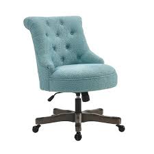 Shop target for college & dorm room desks and desk chairs for every style and budget. Linon Home Decor Sinclair Light Blue With White Polka Dots Upholstered Fabric And Gray Wood Base Office Chair 178403ltblu01u The Home Depot
