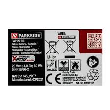 Free curbside pickup at your local aap store. Parkside 20v Batterie 4ah Pap 20 B3 26 99