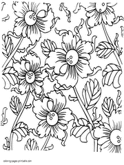 Search through 623,989 free printable colorings at getcolorings. 130 Flower Coloring Pages For Adults Free