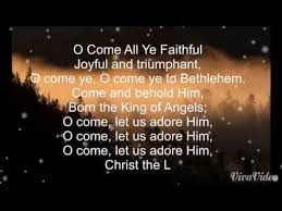 chords for o come all ye faithful david archuleta with lyrics