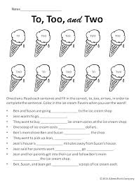 To Too And Two Check Out This Worksheet To Help Your Students Learn The Difference Plus Who Doesn To Too Two Grammar Worksheets Homeschool Language Arts