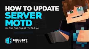 Create a motd for your minecraft server. How To Change The Motd On Your Minecraft Server Knowledgebase Bisecthosting