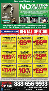 Service Coupons From Toyota Of Plano Schedule Service Toyota Plano