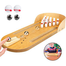 Weighed down pins, bowling balls have kikkerland design inc. Jhua Mini Bowling Set Wooden Mini Bowling Ball 21pcs Tabletop Bowling Game Toy Bowling Set For Kids Boys Girls Adults Buy Online In Antigua And Barbuda At Antigua Desertcart Com Productid 209304198