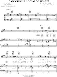 Dedicated to the united nations' international day of peace celebrated each year on september 21. Song Of Peace Sheet Music To Download And Print
