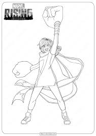 Disney Marvel Rising Ms Marvel Coloring Pages