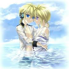 kagamine len blue moon x aitetsu anime vocaloid fan art