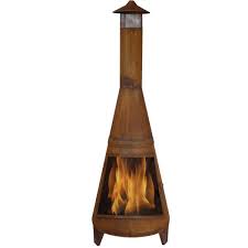 The chiminea is made of 14 gauge steel and painted (powder coated) in a satin. Sunnydaze Decor 70 In Rustic Outdoor Wood Burning Backyard Chiminea Fire Pit Rcm 504 The Home Depot