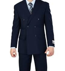 Men's navy blue double breasted suit slim fit tuxedos wedding dinner prom suits. Men S Dark Navy Blue Double Breasted Suits 6