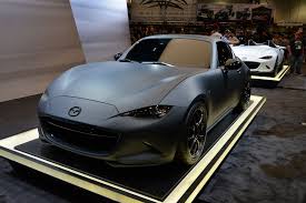Mazda Will Be Bringing Two Mx 5 Miata Concepts To The 2016 Sema Show Floor The First Is The Company S New Retractable Har Mazda Mx5 Miata Mazda Mx5 Mazda Cars