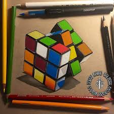 Motive Art Company On Instagram Rubiks Cube Colored Pencil Drawing By Coreymayne Artistsinspired Thea Rubiks Cube Pencil Drawings Elements Of Art Texture