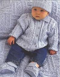 Baby S Jacket Hat Bootees Mittens Quilt Set Cotton Dk Yarn Fine Crochet Hook T Knitting Patterns Boys Baby Knitting Patterns Baby Boy Knitting Patterns