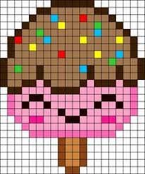 Free Kawaii Ice Cream Perler Hama Bead Pattern Or Cross Stitch Chart Con Imagenes Punto De Cruz Cenefas Punto De Cruz Punto De Cruz Patrones