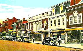 Pitt S Colonial Theatre In Fredericksburg Va In The 30 S Painting By Dwight Goss
