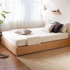 All muji bed are made from exceptional materials that give them unparalleled strength and durability. Muji Bedframe And Mattress Don T Forget To Keep Your Room Clean Neat And Tidy Kamar Tidur Minimalis Interior Kamar Tidur Tempat Tidur Dengan Penyimpanan