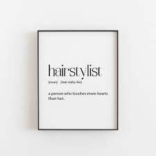 Hairstylist Gift Hairstylist Definition Hairstylist Gifts Etsy Peace Quotes Unusual Words Aesthetic Words