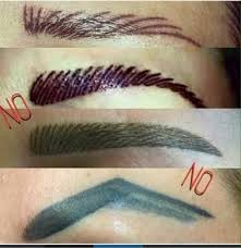 Use the same long, thin instrument to figure out where your arch should peak by following this technique: Von Schlechte Technik Zu Infektionen Das Sind 20 Der Schlimmsten Cosmetic Tatowieren Wir Im Permanent Makeup Eyebrows Microblading Eyebrows Eyebrow Makeup
