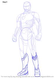 Step By Step How To Draw Iron Man From Avengers Infinity War Drawingtutorials101 Com Iron Man Artwork Iron Man Drawing Drawing Superheroes