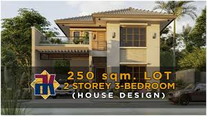 These 3 bedroom, 2 bathroom floor plans are thoughtfully designed for families of all ages and stages and serve the family well throughout the years. House Design 250 Sqm Lot 2 Storey 3 Bedroom With Pool Ofw House Youtube