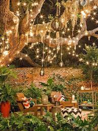 Hanging Lights Candles From Tree Branches Dream Backyard Backyard Outdoor Patio Lights