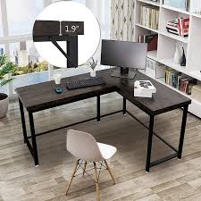 The cozy home office design. Home Office Desks Modern Gaming Desk Corner Desk Industrial L Shaped Desk Overstock 28916235