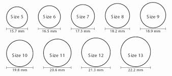 Printable Ring Size Chart Of Wedding Ring Size Chart Wedding