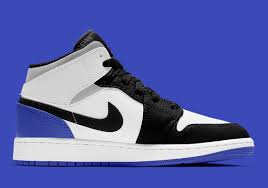 The Air Jordan 1 Mid For Kids Appears In A Fragment Inspired Colorway In 2020 Air Jordans Sneakers Nike Sneakers