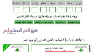 إدخال رقم عداد الغاز الطبيعي المدون على العداد، وهو عبارة عن 16 رقم. ÙØ§ØªÙˆØ±Ø© Ø§Ù„ØºØ§Ø² Ø§ÙˆÙØ±Ø³ÙŠØ² Ù…ÙˆÙ‚Ø¹ Ø§Ø³ØªØ¹Ù„Ù…