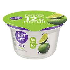 Creamy dannon light + fit nonfat greek yogurt has only 80 calories per 5.3oz serving and 0% fat. Dannon Light Fit Yogurt Greek Nonfat Gluten Free Key Lime 5 3 Oz Vons