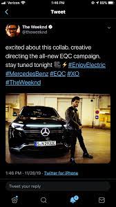 The singer gets a creative director credit on spot featuring his track. Mercedes Benz Commercial Blinding Lights Tonight Theweeknd
