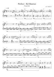 Nos coups de coeur sur les routes de france. Perfect Ed Sheeran Sheet Music For Piano Solo Musescore Com