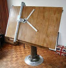 This remarkable table easily changes from one position to another, making drafting, sketching or drawing an absolute breeze. Fantastic Vintage Retro Industrial Architect Drafting Table By Nike Eskilstuna Vintage Drafting Table Antique Drafting Table Drafting Table