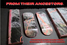 Recycled Skateboard Graphic Fingerboard by Groove