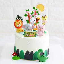 Great for birthday party favors, bachelorette parties, baby showers, halloween costumes, photo booth props, and dress up! Cake Decoration Cartoon Jungle Animal Theme Birthday Party Decoration Animal Decoration Children S Party Supplies Baby Shower Cake Decorating Supplies Aliexpress