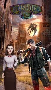 Bioshock Infinite Big Daddy Equivalent Fond D Ecran De Telephone Bioshock Infinite Avec Booker Et Elizabeth Zelda Characters Character Fictional Characters