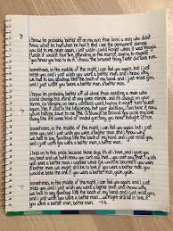 She dreams in color, she dreams in red Better Man Song Lyrics Penmanshipporn